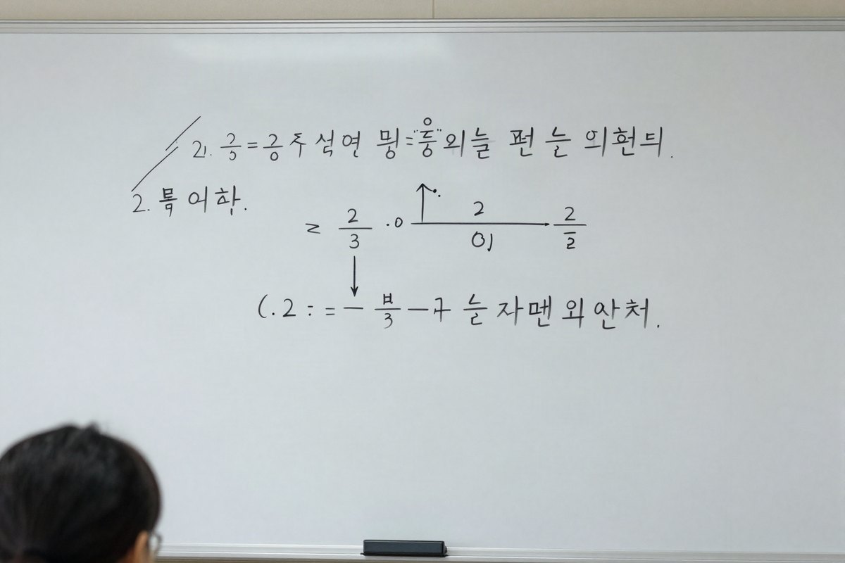 호평동 수학학원 개념 수업 장면